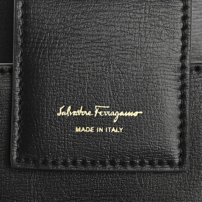 Salvatore Ferragamo Calfskin Vara Bow Phone Holder Black 6 of 11