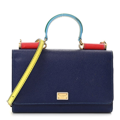 Dolce & Gabbana Dauphine Calfskin Miss Sicily Lipstick Crossbody Bag Multicolor 1 of 13