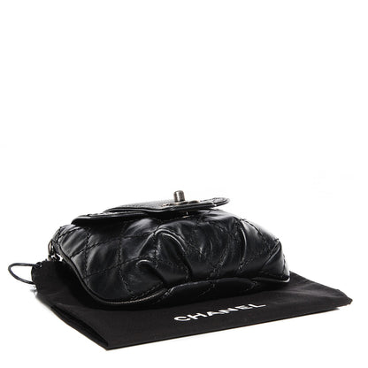 Chanel Caviar Calfskin Bubble Graphic Mini Messenger Bag Black 4 of 9
