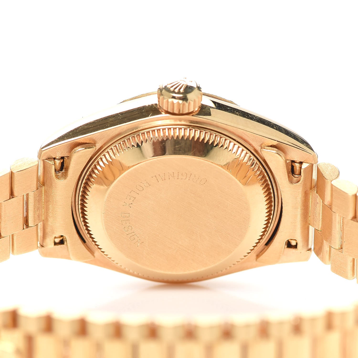 Rolex 18K Yellow Gold 26mm Datejust President Watch Champagne 69278 4 of 6
