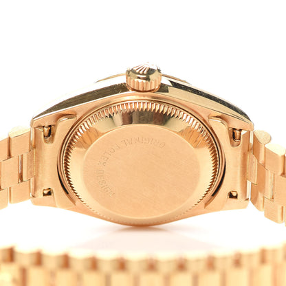 Rolex 18K Yellow Gold 26mm Datejust President Watch Champagne 69278 4 of 6