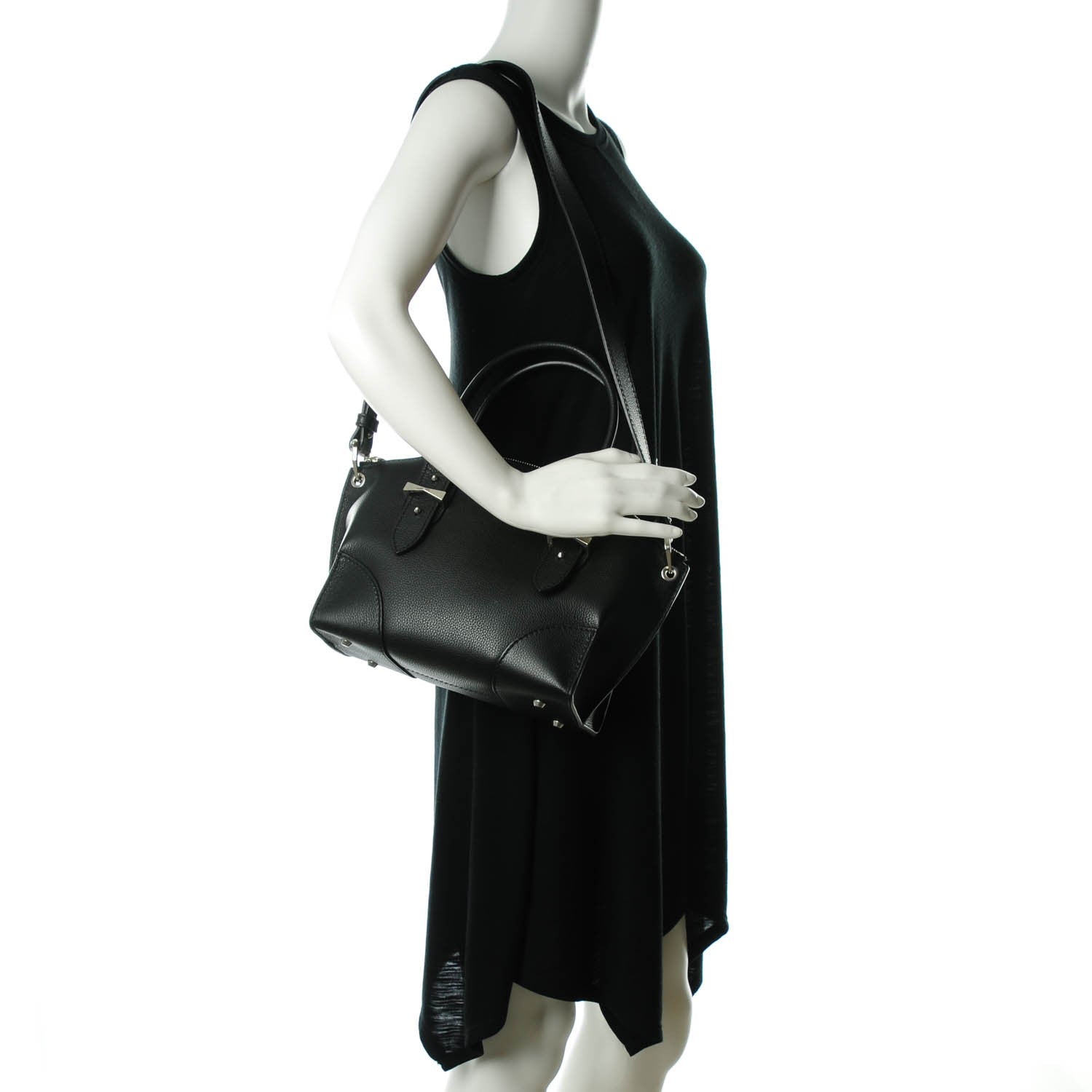 Alexander McQueen Grained Calfskin Small Legend Satchel Black 2 of 7