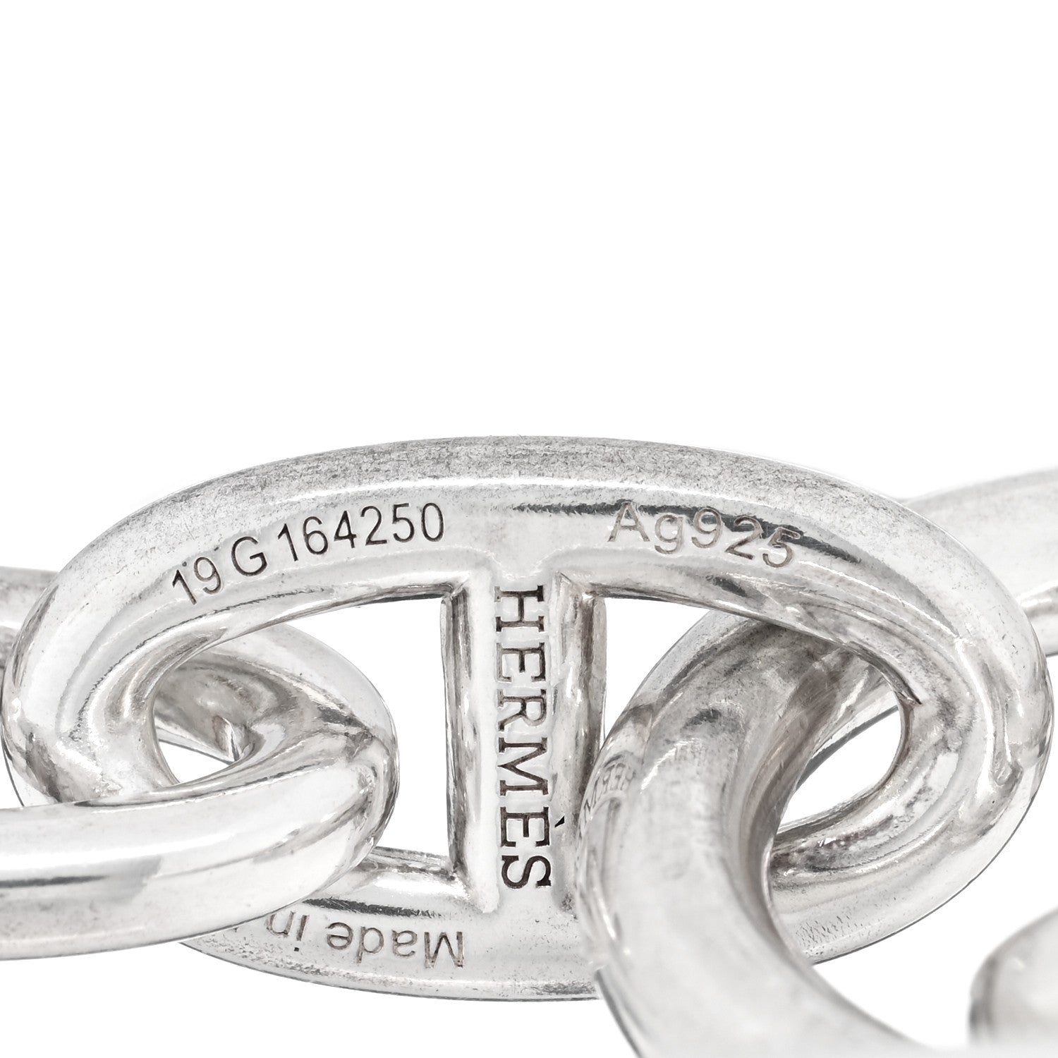 Hermes Sterling Silver PM Chaine D'Ancre Bracelet 3 of 4