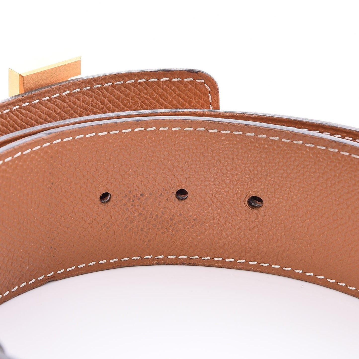 Epsom 42mm Constance H Belt 85 Orange Gold