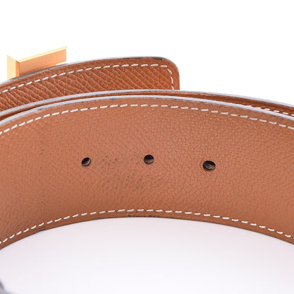 Hermes Epsom 42mm Constance H Belt 85 Orange Gold 4 of 7