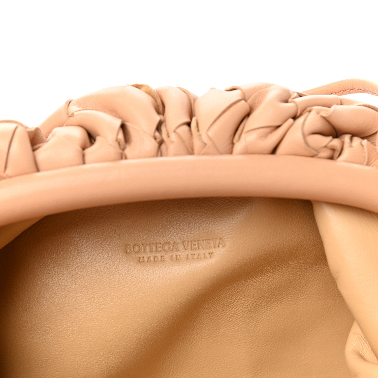 Bottega Veneta Nappa Intrecciato The Mini Pouch Almond 6 of 10