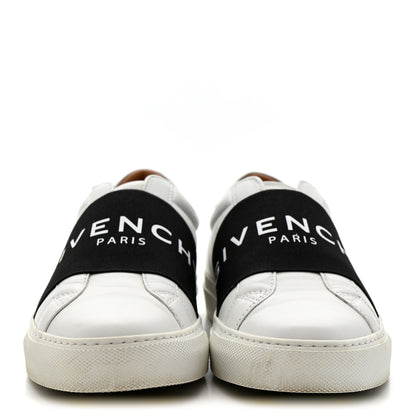 Givenchy Calfskin Band Logo Womens Urban Street Sneakers 35 White Black 3 of 12
