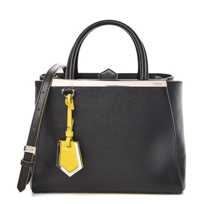 Fendi Vitello Elite Petite 2Jours Tote Black 1 of 10