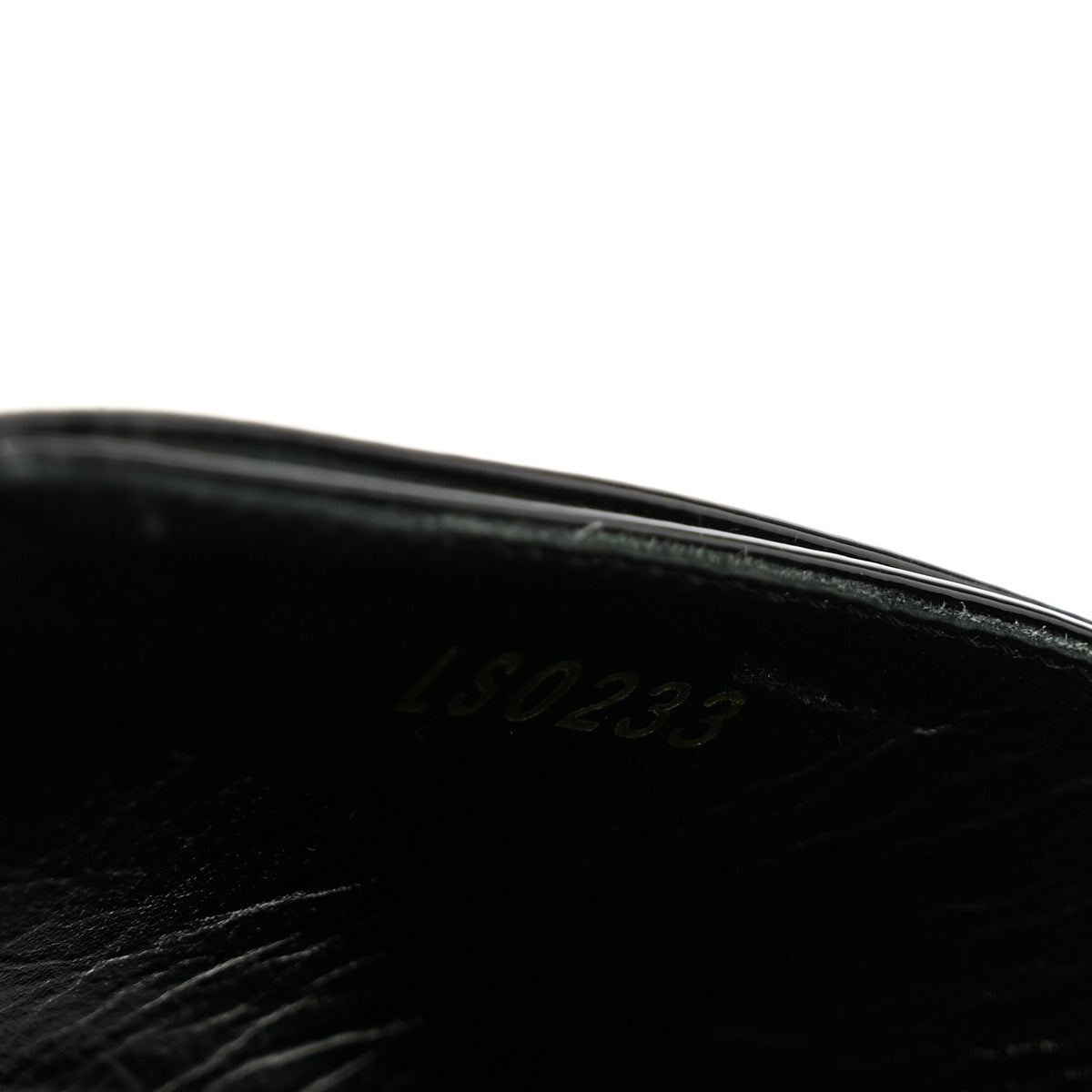 Patent Calfskin Shake Sandals 39 Black