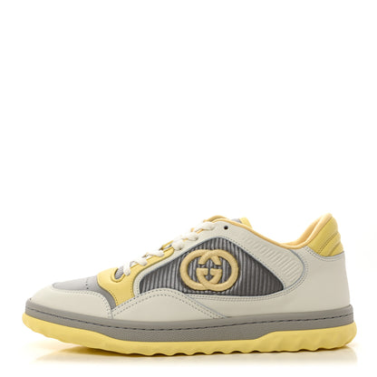 Gucci Dali Soft Calfskin Womens Mac80 Sneakers 38 Off White Grey Sky Yellow 1 of 9