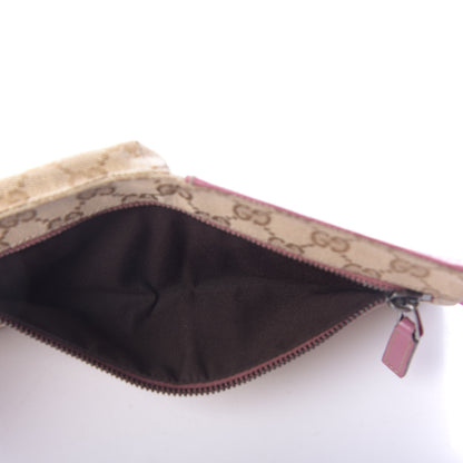 Gucci GG Monogram Web Double Pocket Belt Bag Pink 3 of 9