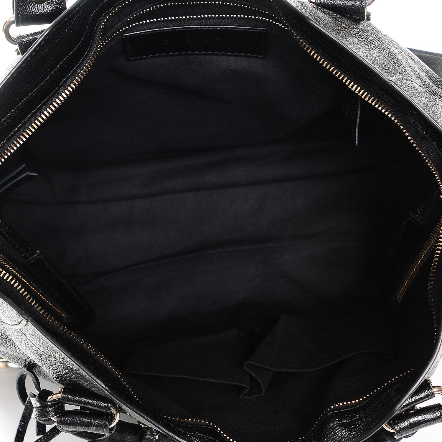 Balenciaga Chevre Gold Metallic Edge Hardware City Black 5 of 6
