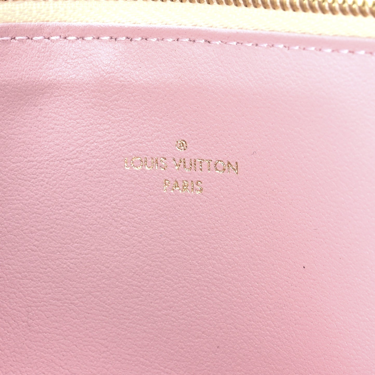 Damier Azur Pochette Felicie Chain Wallet Rose Ballerine