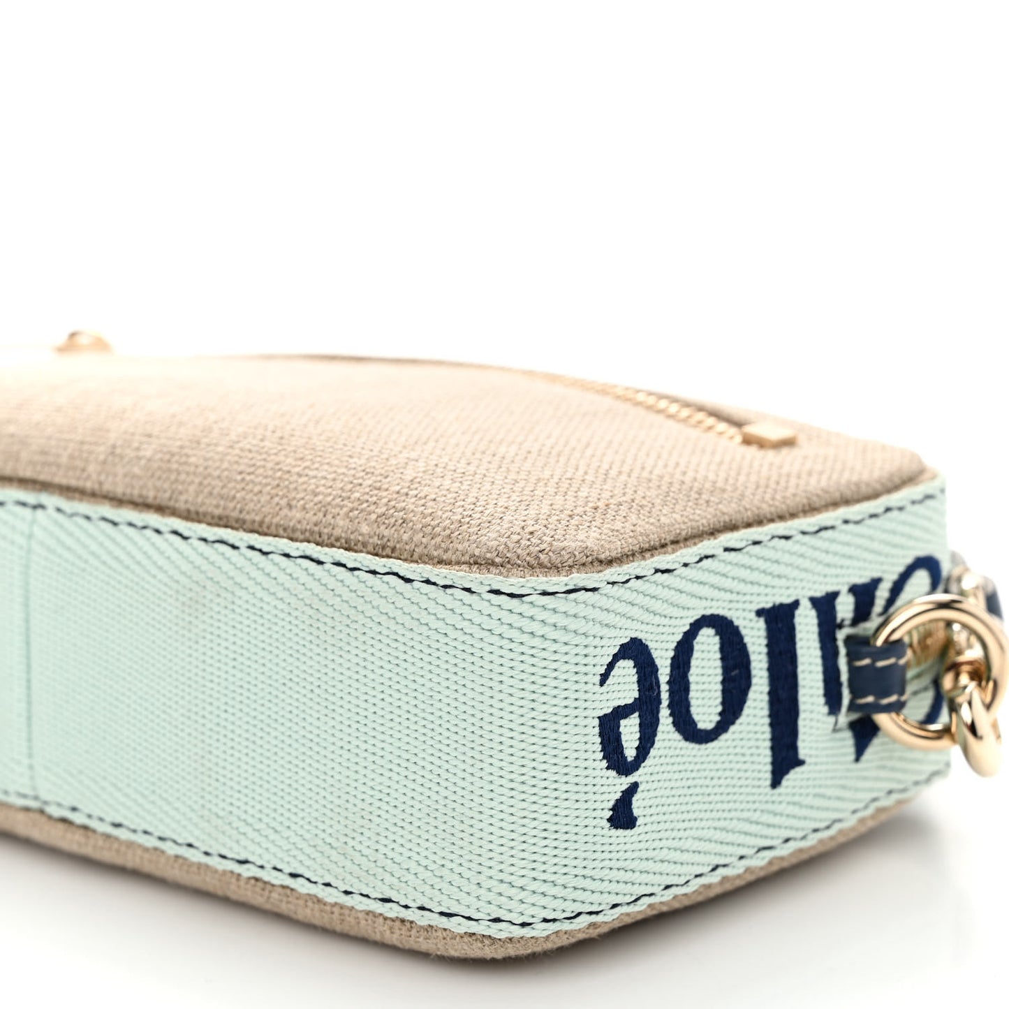 Linen Woody Belt Bag Green Blue