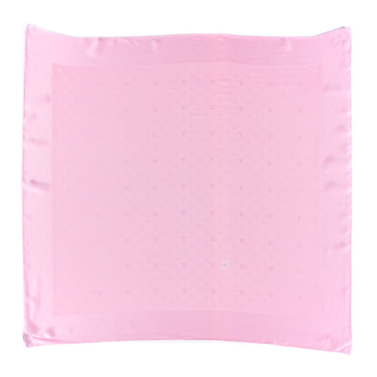 Silk Monogram Monaco Square Scarf Pink
