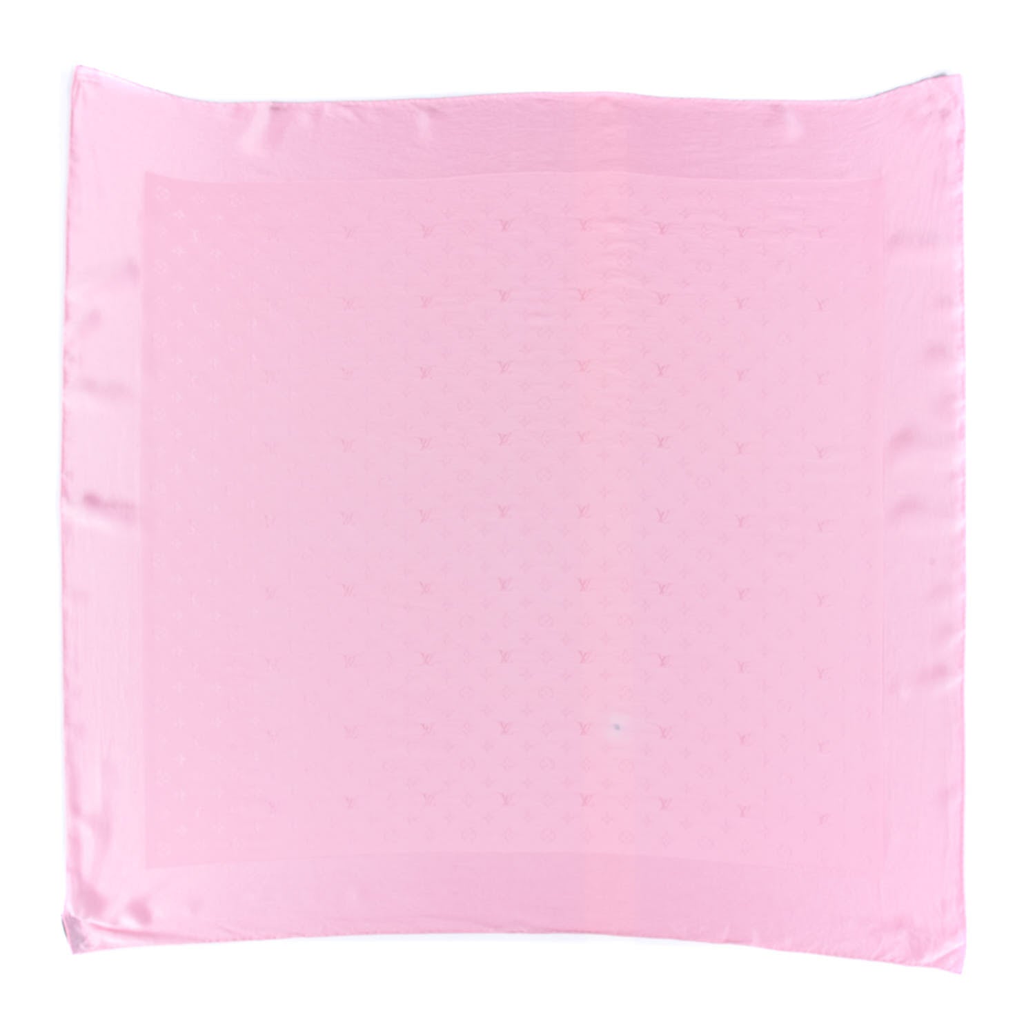 Louis Vuitton Silk Monogram Monaco Square Scarf Pink 1 of 3
