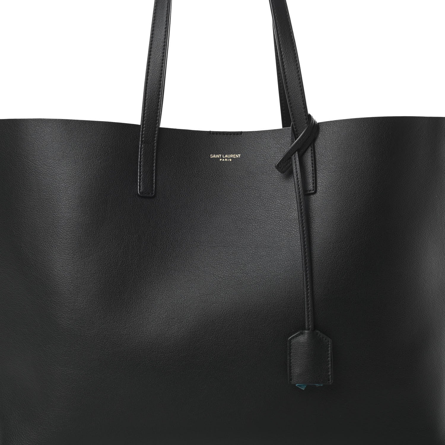 Saint Laurent Calfskin Large Shopping Tote Black 9 of 12
