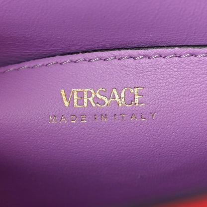 Versace Grained Calfskin Small La Medusa Top Handle Bag Red 6 of 10