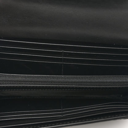 Gucci Guccissima Signature Crystal Cat Flap Wallet Black 5 of 8