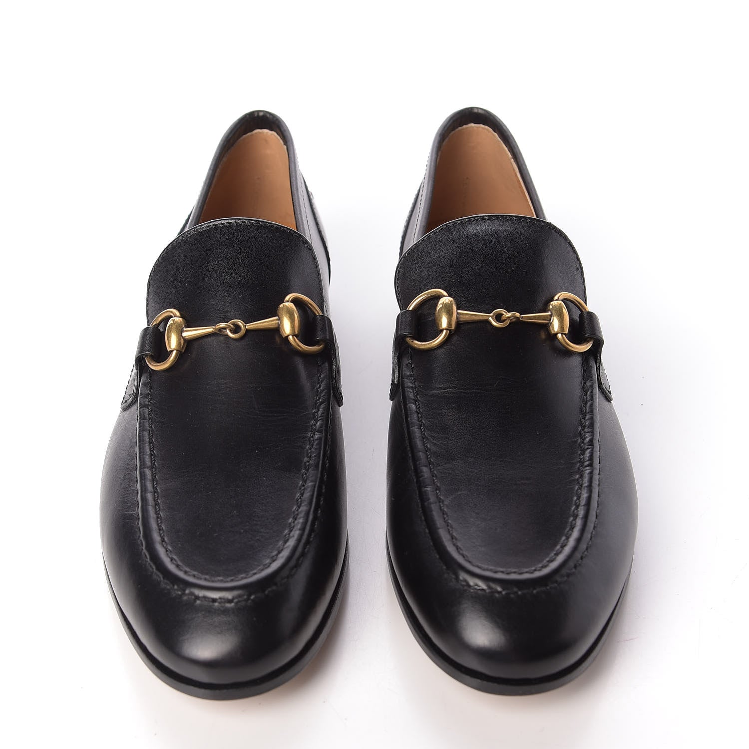Gucci Calfskin Womens Jordaan Loafers 34 Black 3 of 11