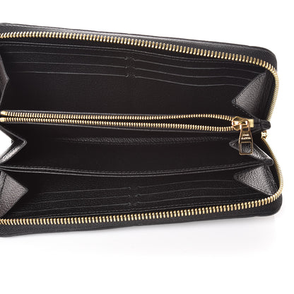 Louis Vuitton Empreinte Zippy Wallet Black 5 of 8