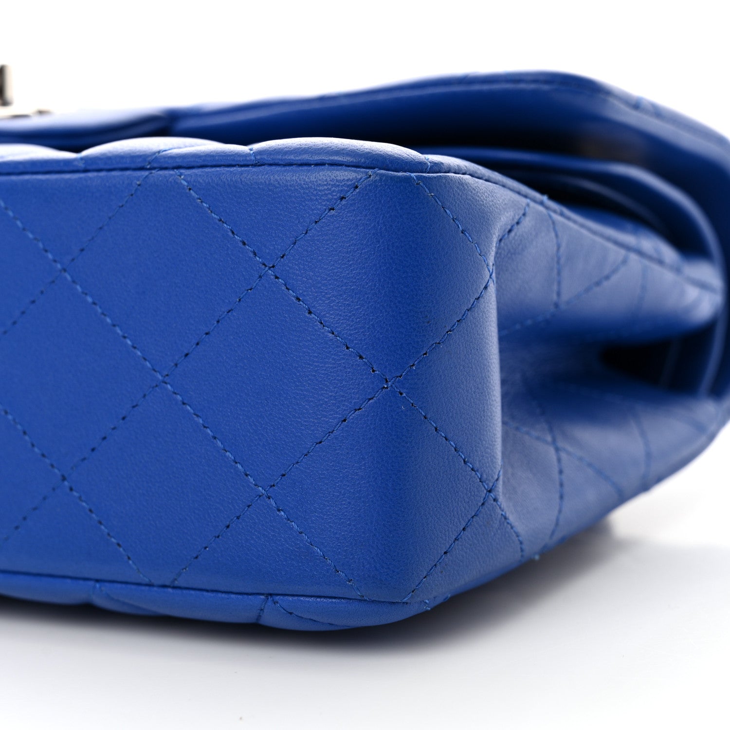 Chanel Lambskin Quilted Small Double Flap Blue 10 of 14