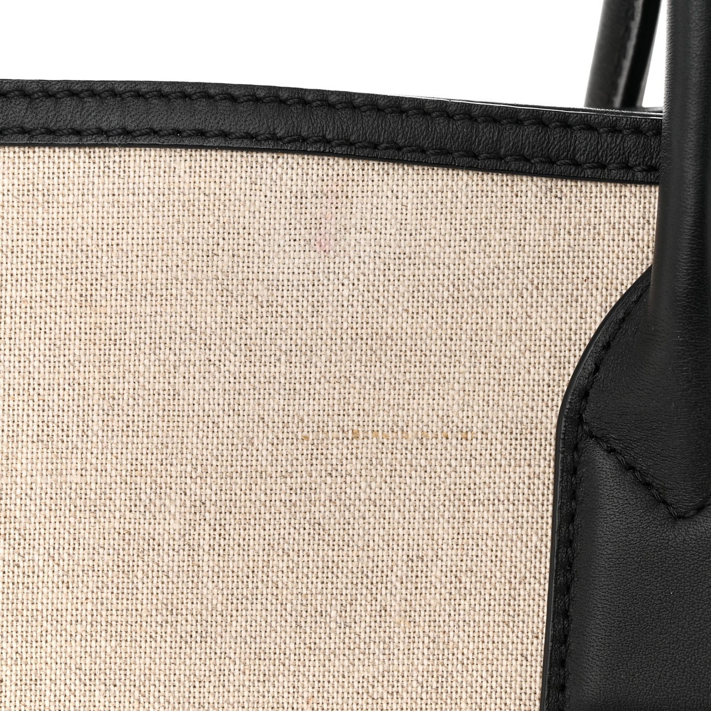 Calfskin Linen Large Munchen Tote Black