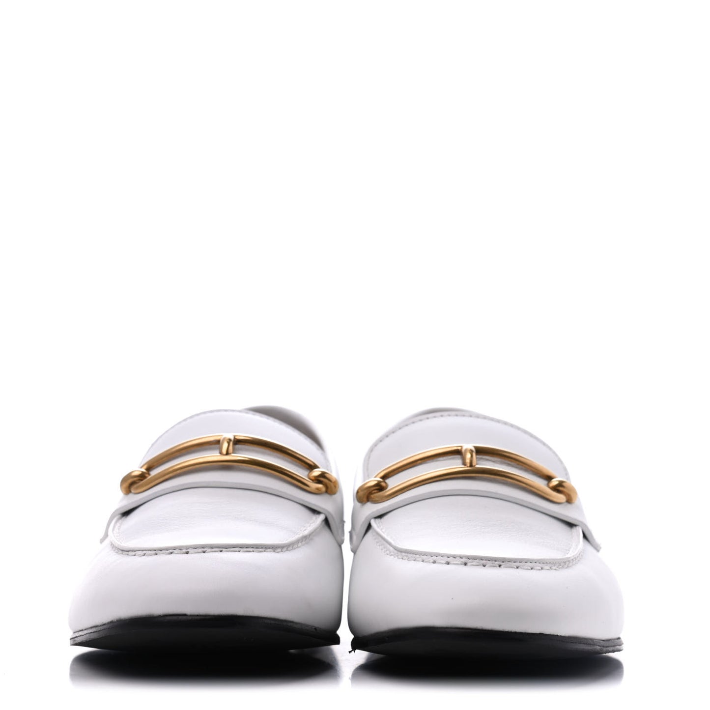 Calfskin Womens Colette Loafers 37.5 White