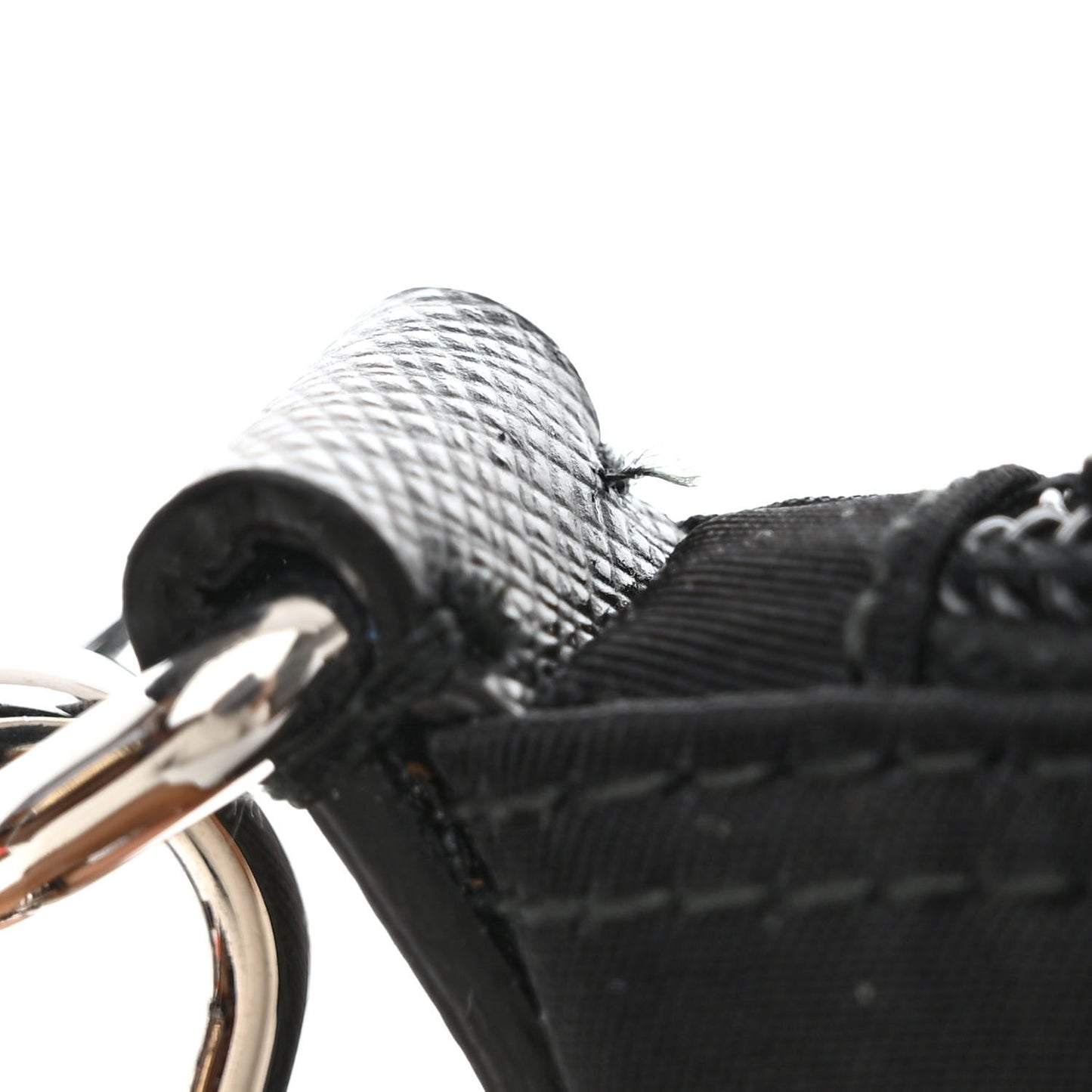 Nylon Vela Flat Messenger Bag Black
