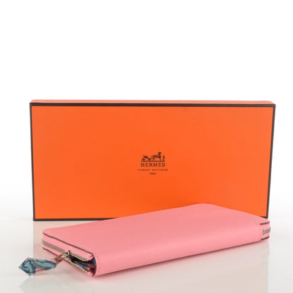 Hermes Epsom Silk'In Wallet Rose Confetti Colvert 4 of 9