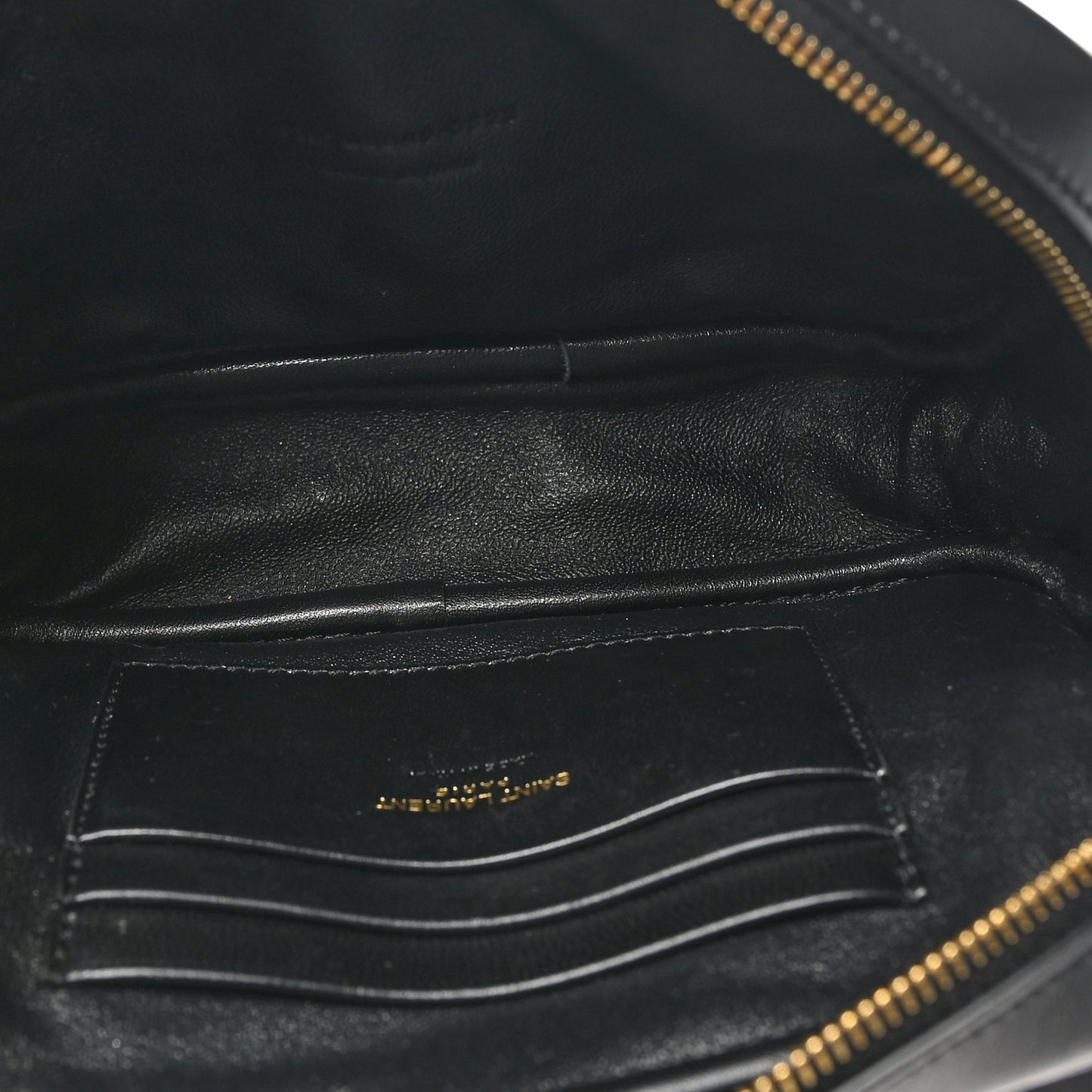 Calfskin Matelasse Monogram Mini Lou Camera Bag Black