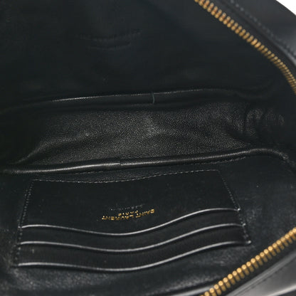 Saint Laurent Calfskin Matelasse Monogram Mini Lou Camera Bag Black 5 of 11