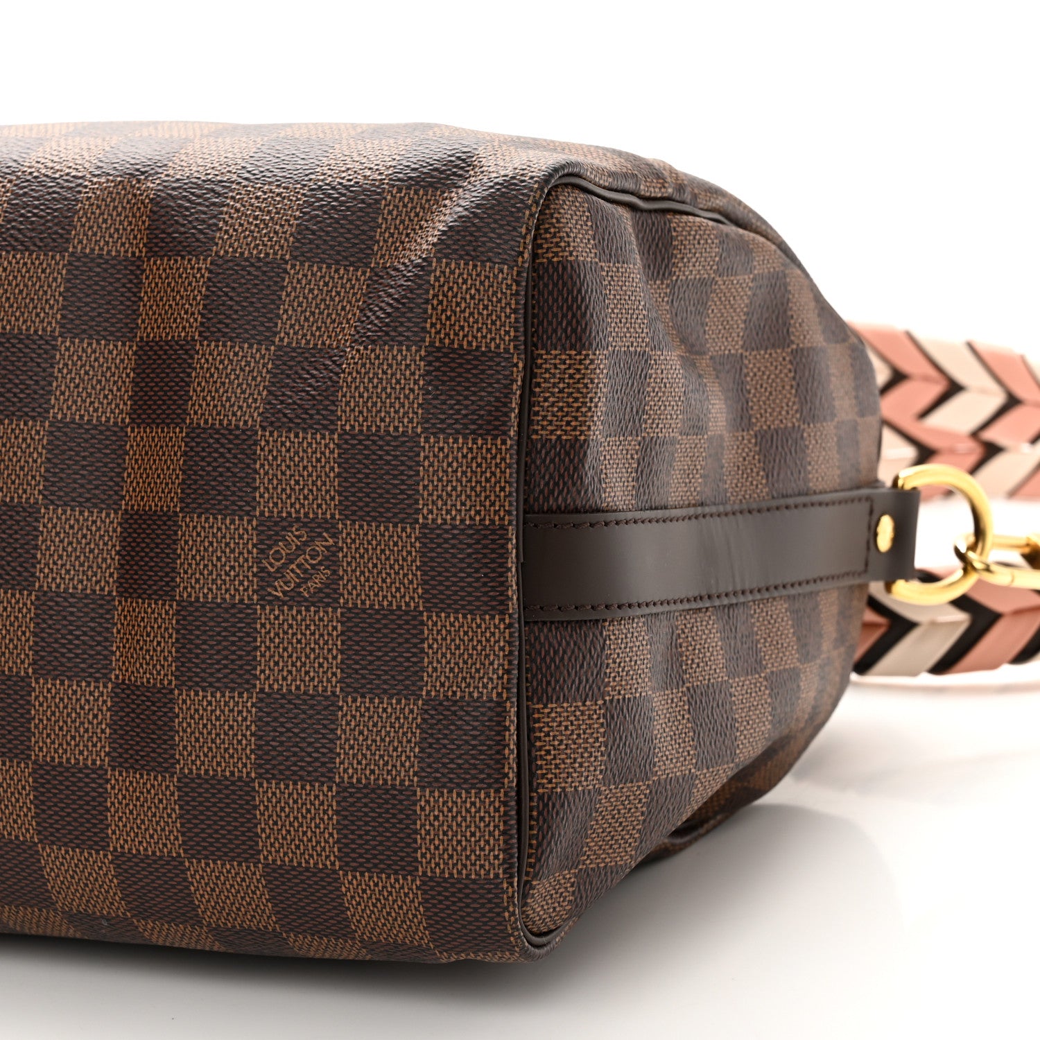Louis Vuitton Damier Ebene Braided Speedy Bandouliere 25 Pink 9 of 10