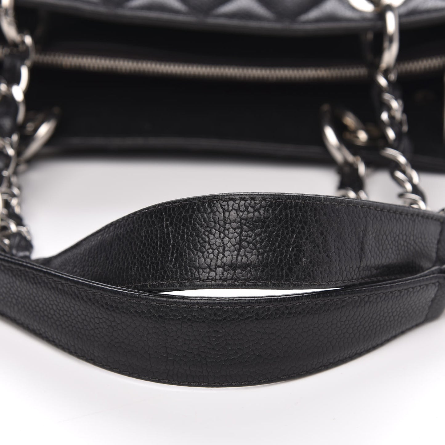 Caviar Quilted Grand Shopping Tote GST Black