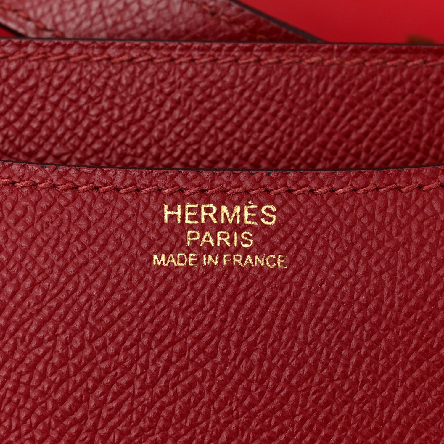 Hermes Epsom Enamel Constance 24 Rouge Grenat 6 of 13