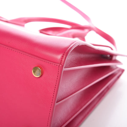 Saint Laurent Calfskin Small Sac De Jour Lipstick Fuchsia 12 of 14