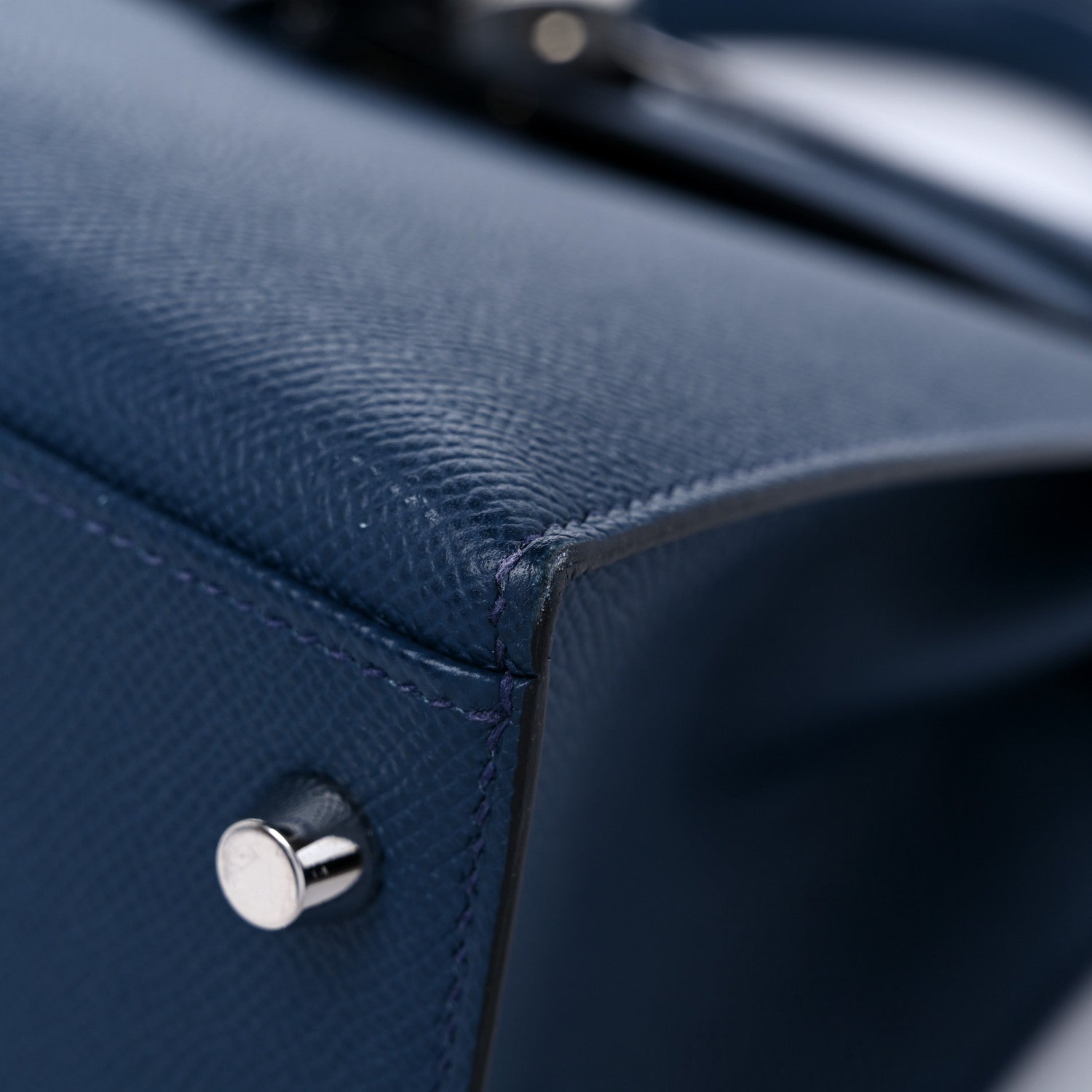 Hermes Epsom Kelly Sellier 28 Bleu De Malte 9 of 17