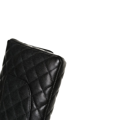 Chanel Caviar Quilted Flap Clutch Black 11 of 12