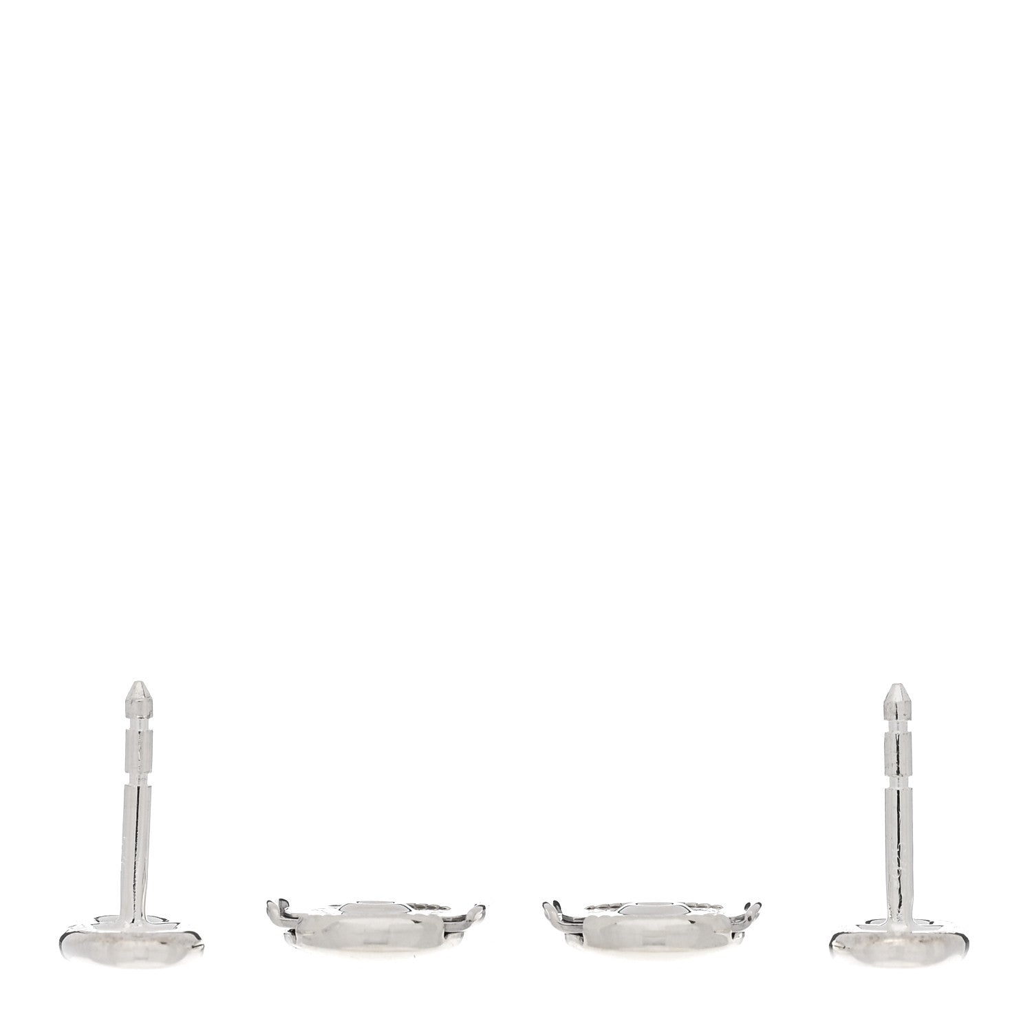 Hermes Sterling Silver TPM Farandole Earrings 3 of 5