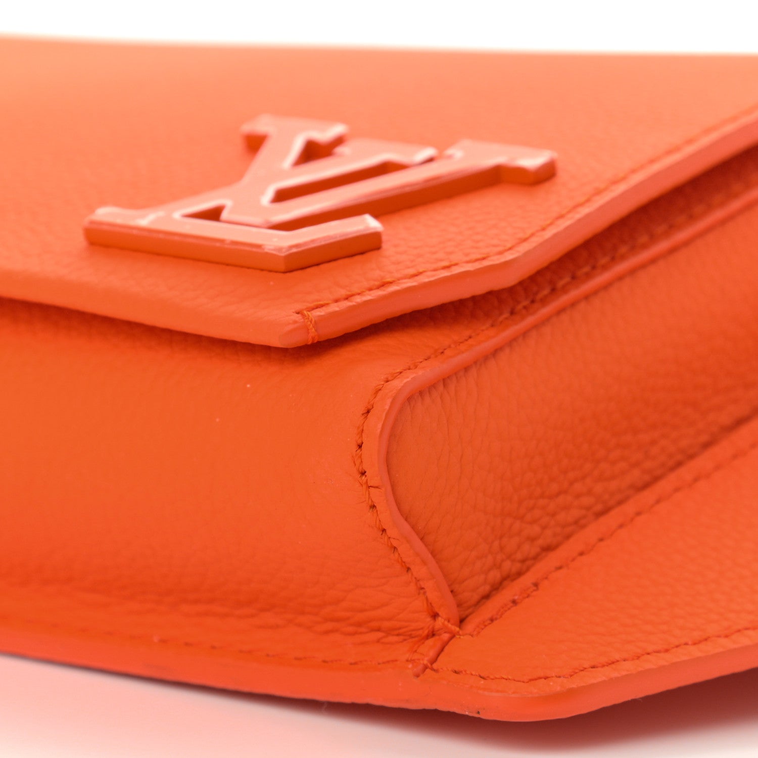 Louis Vuitton Grained Calfskin Aerogram New Sling Orange 10 of 10