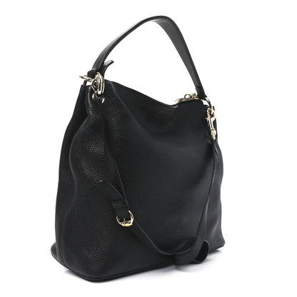 Gucci Pebbled Calfskin Large Soho Hobo Black 3 of 11