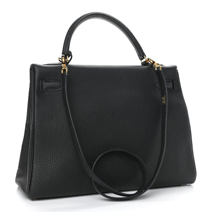 Hermes Togo Kelly Retourne 32 Black 3 of 10