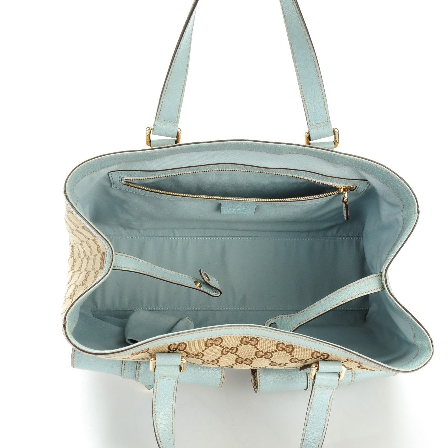 Gucci Monogram Tote Light Blue 5 of 7