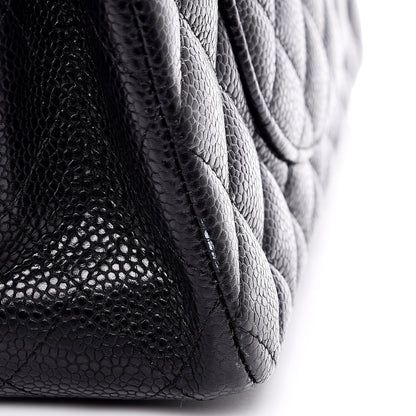 Chanel Caviar Quilted Medium Double Flap Black 10 of 10