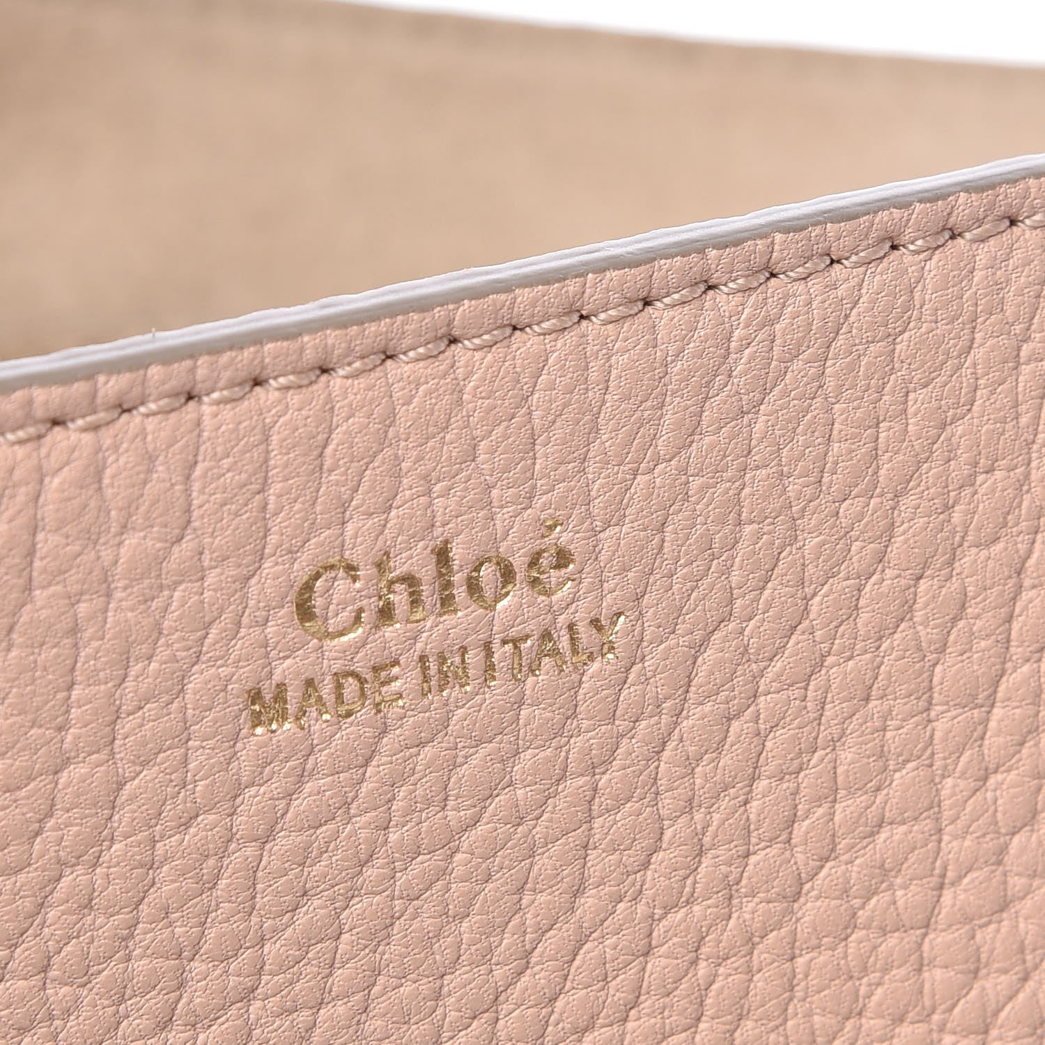 Chloe Grained Lambskin Medium Drew Shoulder Bag Cement Pink 6 of 7