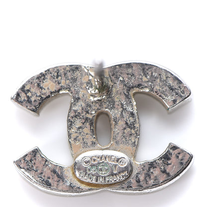 Chanel Crystal CC Earrings Silver 3 of 5