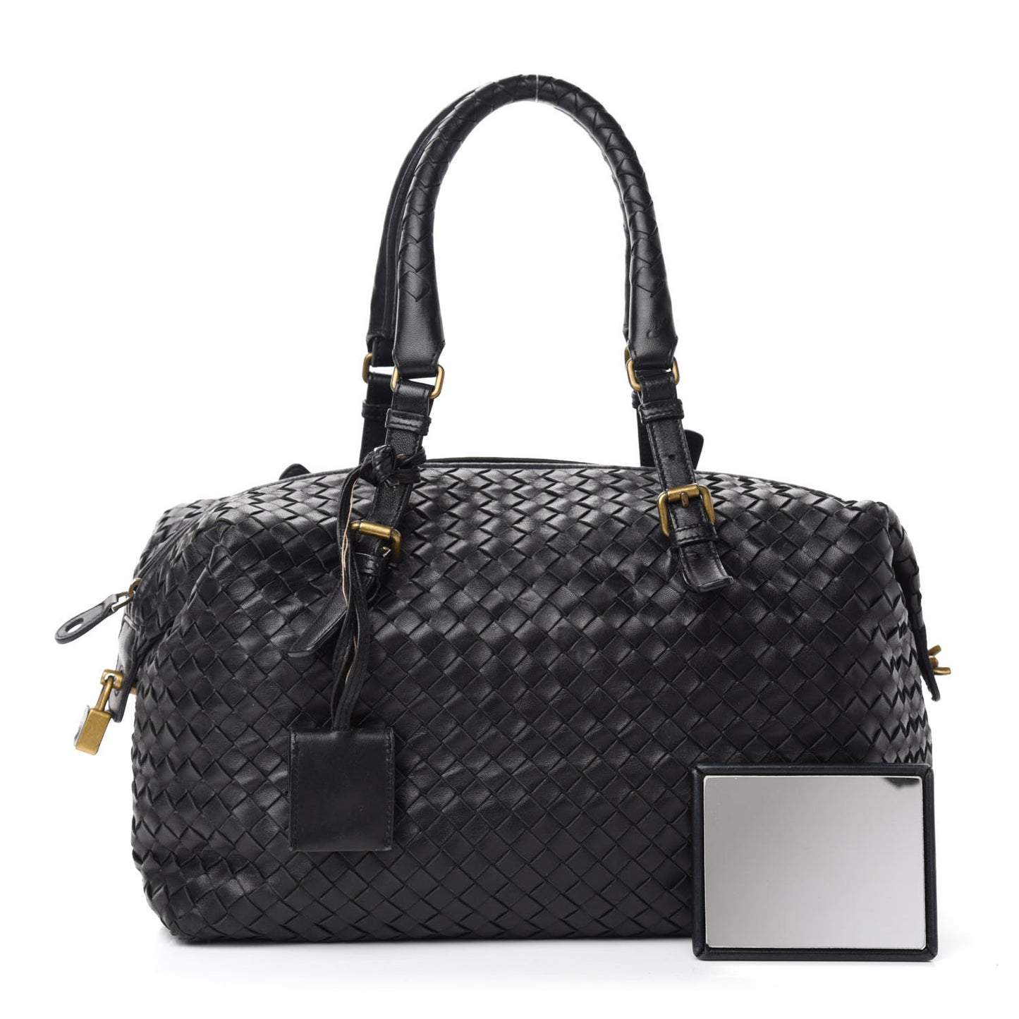 Nappa Intrecciato Boston Black