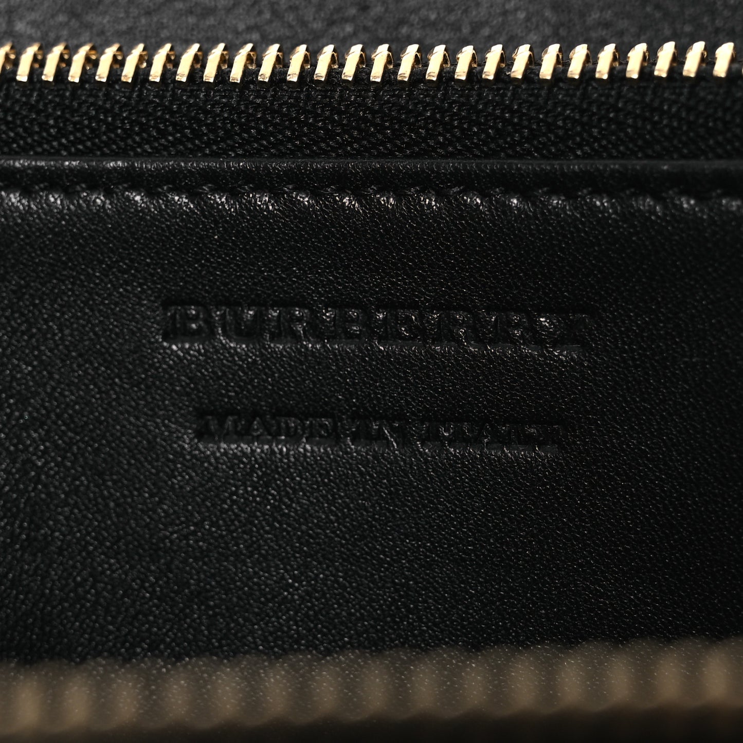 Calfskin Haymarket Check Elmore Zip Around Wallet Black