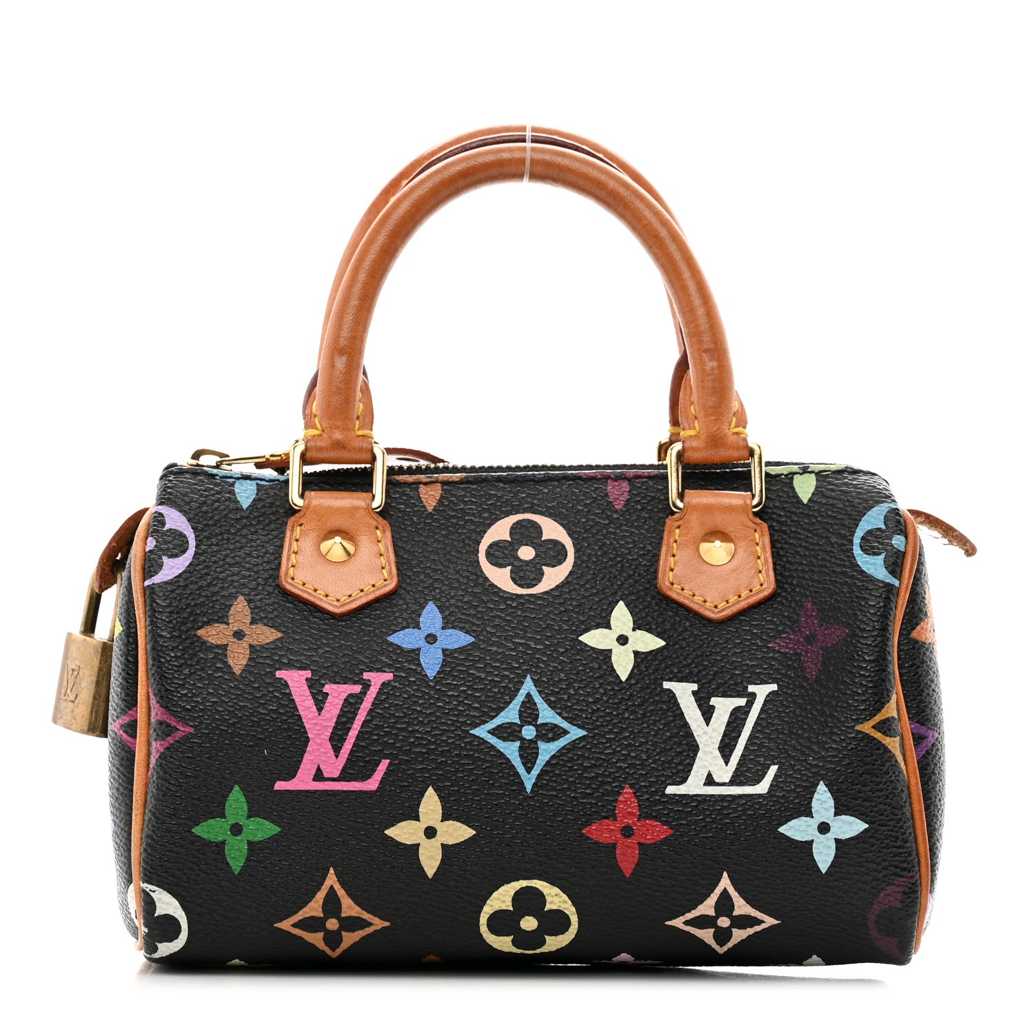 Louis Vuitton Monogram Multicolor Mini Sac HL Speedy Black 1 of 10