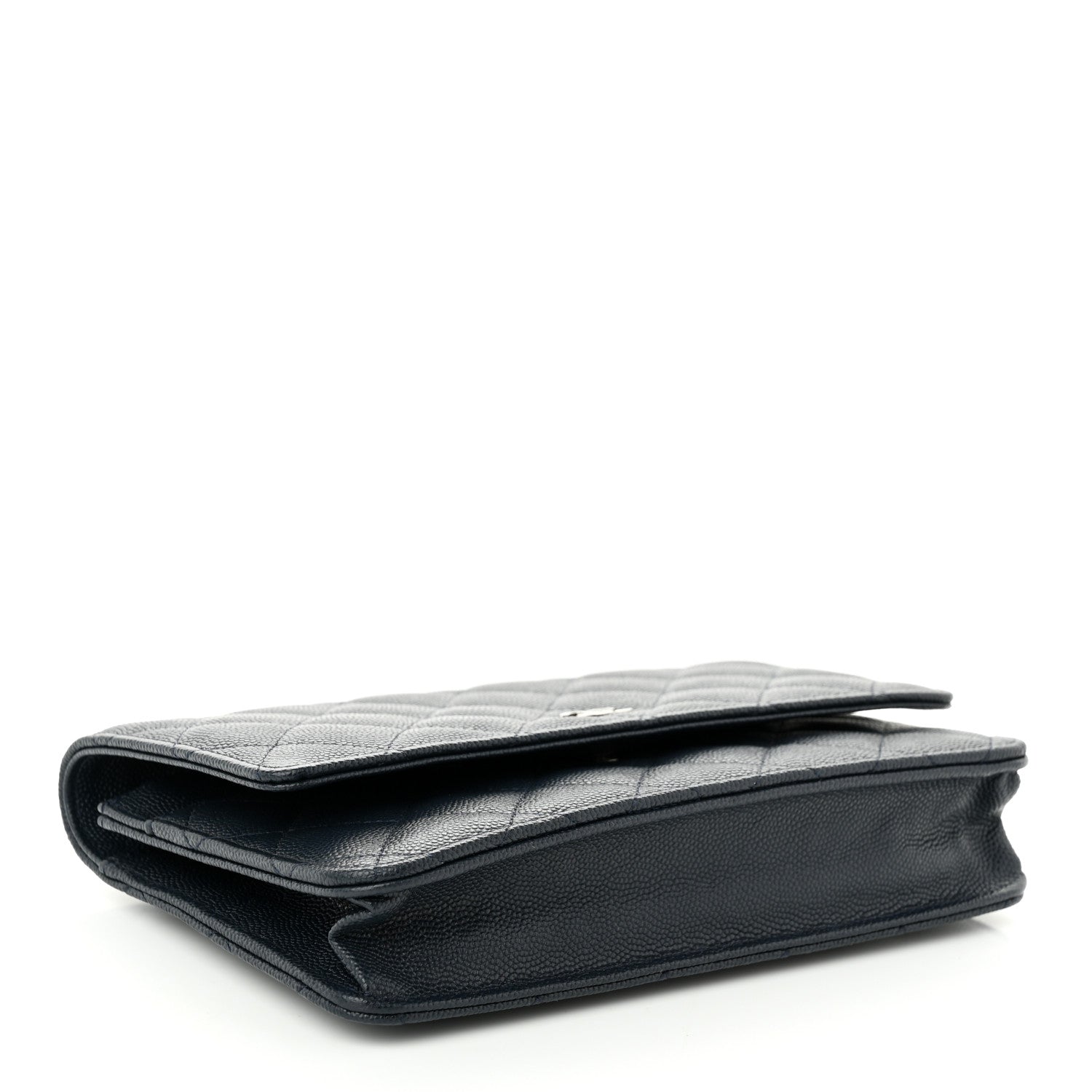 Chanel Caviar Quilted Wallet on Chain WOC Navy Blue 4 of 12
